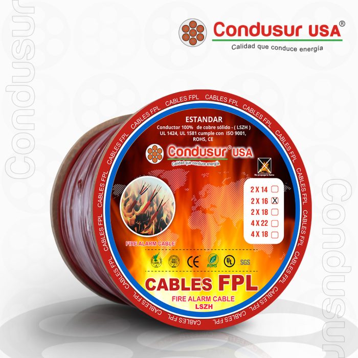Cables FPL 2X16 AWG