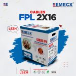 CABLE FPL 2x16AWG LSZH