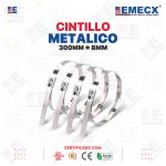 CINTILLO 300X8mm METALICO ACERO INOX.
